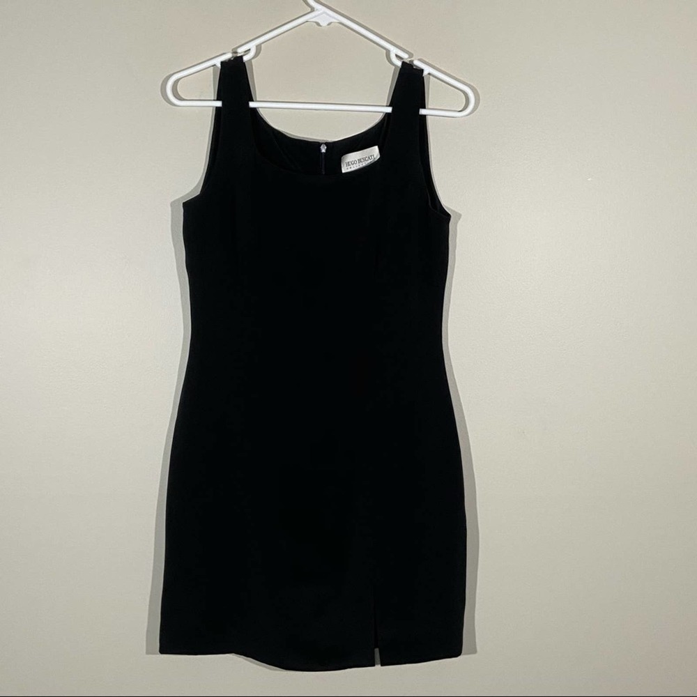 Hugo Buscati Black Sleeveless Short Silk Dress 6
